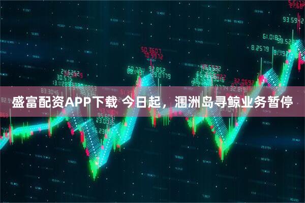 盛富配资APP下载 今日起，涠洲岛寻鲸业务暂停